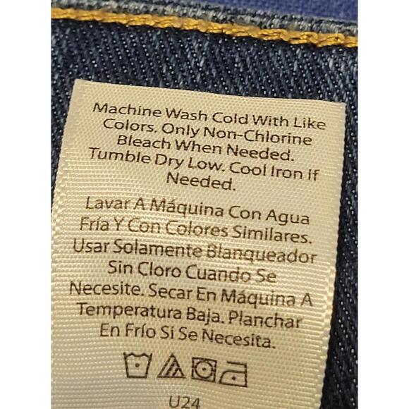 Terra Sky Medium Wash Skinny Denim Cuffed Capri Plus 16W - Picture 8 of 8